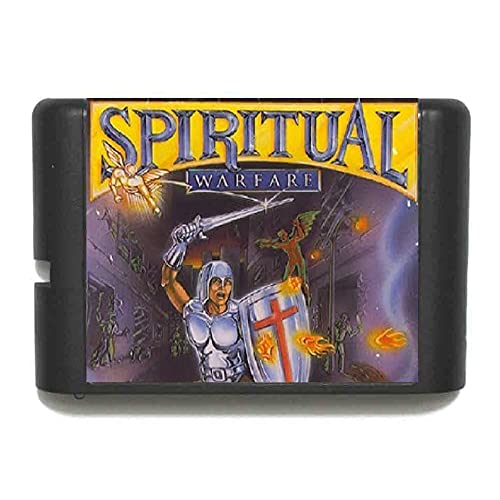 Класическа игра на Spiritual Warfare 16 Бита MD Игрална карта за Sega Mega Drive За Genesis (Черен)