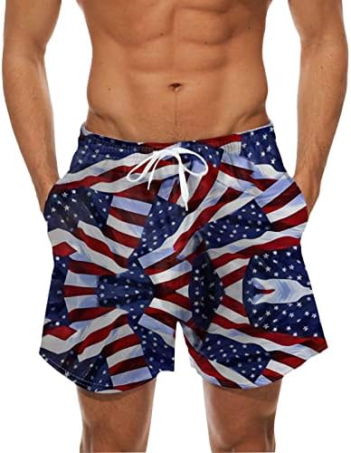 HSSDH Бански с Флага на сащ за Мъже, Мъжки Бански с Флага на сащ, Панталони с Флага на САЩ, Плажни Шорти 4 юли