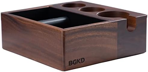 Кутия за отбивки еспресо BGKD, Дървени Станция за отбивки кафе Еспресо, Подложка за съхранение от 51 mm до 54