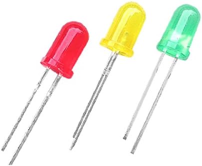 IIVVERR 150 x 3 мм, Червен, Зелен, Жълт 2-полюсные led светодиоди (150 x 3 mm rojo verde amarillo 2 polos LED diodos emisores de luz