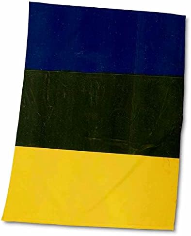 Кърпи 3dRose Florene Modern Abstract - тъмно Синьо, Тъмно зелено и жълто - twl-34918-1)
