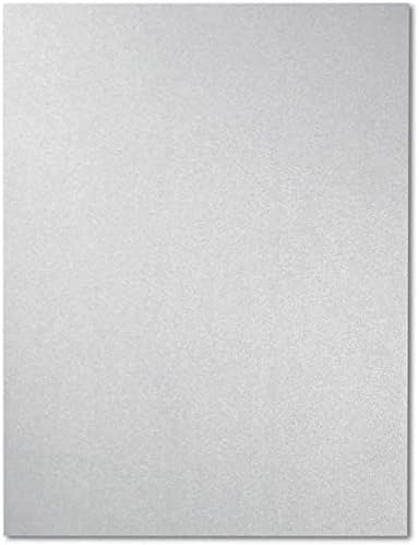 Сива Метална Картонена хартия за scrapbooking (8.5 x 11 инча, 96 листа)