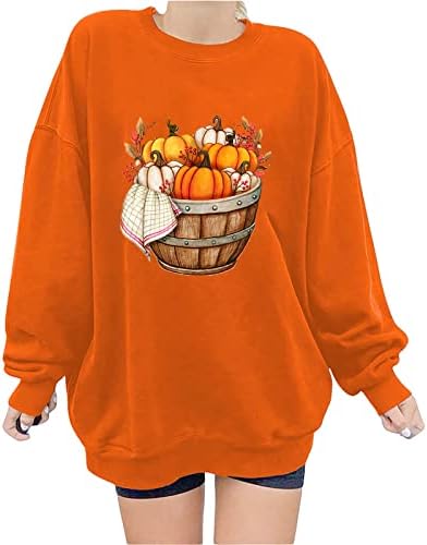 Есенни Блузи за Жени, Пуловер с Принтом, Пуловер, Блуза с Цветен Модел, Свободни Ризи, Свободна Блуза