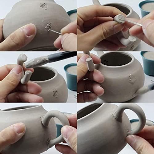 WellieSTR 1 Комплект (Stlye A) 3D Форми За копчета Чаша от гипс, Керамичен Чайник, Форма за чаша с кал Дръжка,