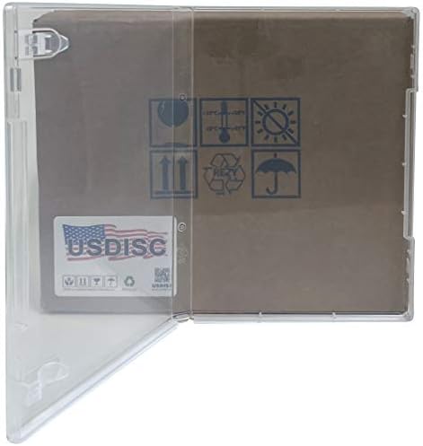 Стандартни калъфи за съхранение на печати, USDISC, стил 1, Прозрачно определяне на 14 мм, Прозрачно, Опаковка