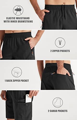 Мъжки Туристически Панталони-Карго Libin, Леки, бързо съхнещи Ежедневни Спортни къси Панталони за Голф, Активни