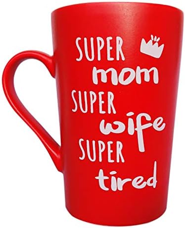Подаръци за Деня на майката MAUAG Забавно Кафеена Чаша за майката на Жена си, на Супер Майка, Супер Съпруга,