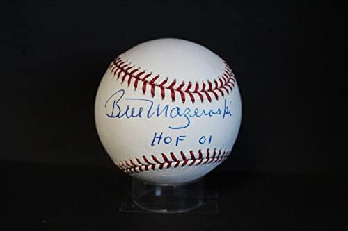 Бил Мазероски с автограф (HOF 01) Бейзболен Автограф Auto PSA/DNA AM48706 - Бейзболни топки с автографи