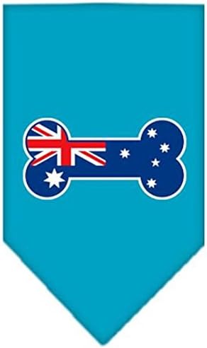 Костен Флаг Австралийската Шарена Кърпа С Трафаретным Принтом Тюркоаз Голям Размер