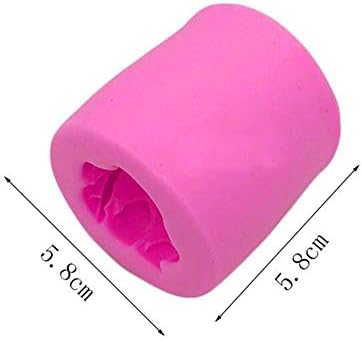 Форма за Сапун и Шоколад Инструменти под формата на Цветя Розова Свещ 3D Силиконови Форми За Украса на Тортата