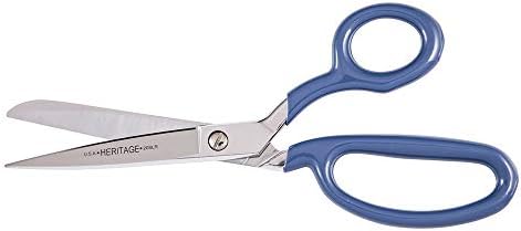 Ножици Klein Tools 208LR-BLU-P, Извит Тример с Голям пръстен за допълнително натоварване, Синьо покритие, 8