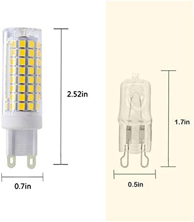 MaoTopCom 10 W G9 Led Лампи с регулируема яркост на led Царевица Крушки (6 опаковки)- 100 W G9 Халогенна Лампа