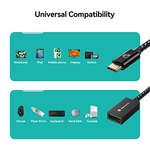 Адаптер Yottamaster Female USB to USB C Male [10 Gbit/s], кабел-USB адаптер C to USB A Female КабельOTG-Адаптер