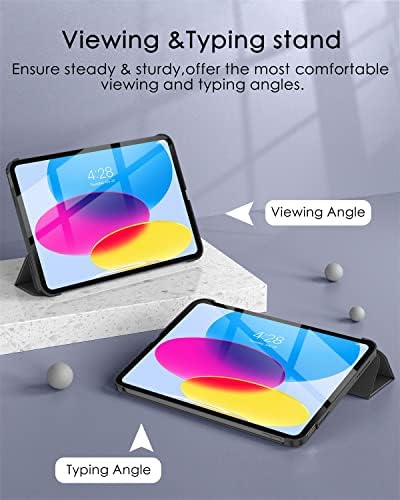 Калъф Soke за iPad на 10-то поколение (10,9 инча, 2022) - [Smart Cover Auto Wake / Sleep + Тънка трехстворчатая