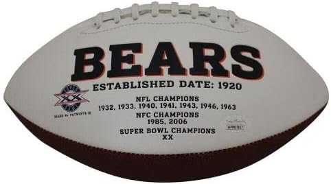 Дик Буткус С Автограф/Подписан лого Chicago Bears Football HOF JSA 28630 - Футболни топки С автографи