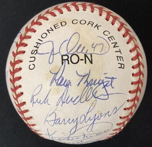 1986 Отборът на Ню Йорк Метс подписа бейзболен шампион Гари Картър Рей Найт + 24 Auto WSC JSA - Бейзболни топки