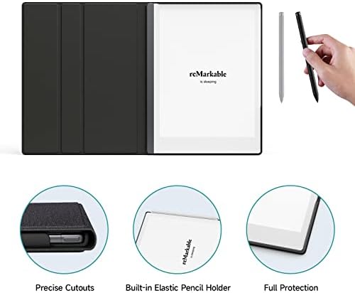 Калъф-за награда Ayotu Book Folio Case за книга на таблета Remarkable 2 10,3 2020 година на издаване, smart-калъф от висококачествен плат с джоб за химикалки, устойчива конструкция е сгъв