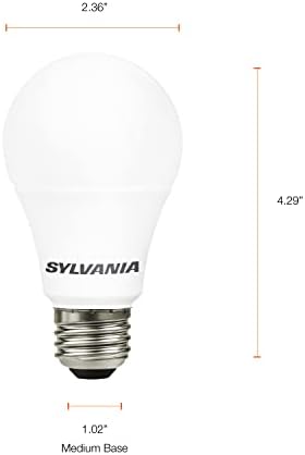 Led лампа SYLVANIA, 100 W, Еквивалент A19, Ефективна 14 W, Средна база, Матирано покритие, 1500 Лумена, ярко