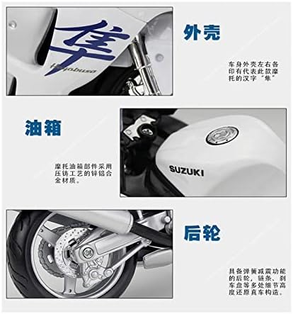 APLIQE Мащабни модели на Превозни средства за 1:12 Suzuki GSX 1300R Molded модел на мотоциклет от сплав, която