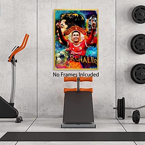 Плакат с Суперзвезда на футбола Руяна на Кристиано Роналдо - Спортен Интериор, Стенно изкуство върху платно