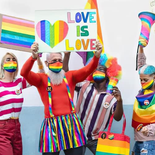 Гордостта на Игли, SEPGLITTER 54шт Преливащи ЛГБТК Игли на Едро Ден на Гордост Копчета Брошка Игла Икони за