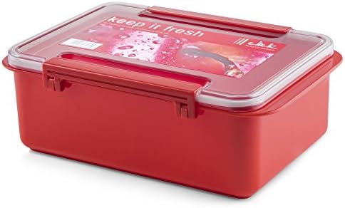 Фланец правоъгълен контейнер за съхранение на храна YBM Home - 3,1 литра (104 грама) - Превъзходна запечатани
