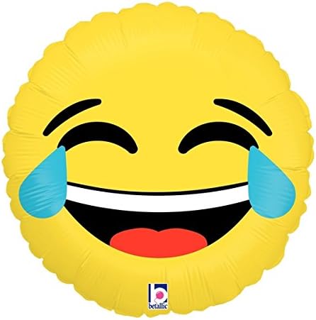 Американската компания за производство на балони 18 Betallic Emoji Lol Фольгированный Балон, Многоцветен