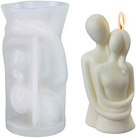 Форми за Свещи във формата на Цвете Роза 3D Силиконова Колона За Любов, Форма за Леене Смола в Свети Валентин