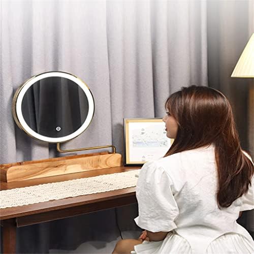 N/A Огледало за тоалетка маса с led осветление Може да се обърне и участък, въртящо се на 360 градуса, Десктоп