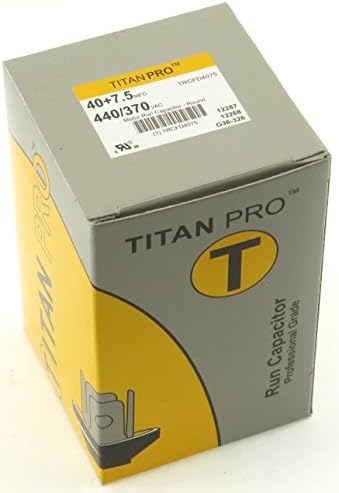 TITAN PRO TRCFD4075 Двойна Номинална Кондензатор за стартиране на двигателя през Цялата MFD 40/7,5 Волта 440/370
