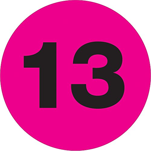 На етикета с номера Лента Logic®, 13 инча, кръг 1 инч, флуоресцентно розово, 500 бр./ролка, Доставка от САЩ