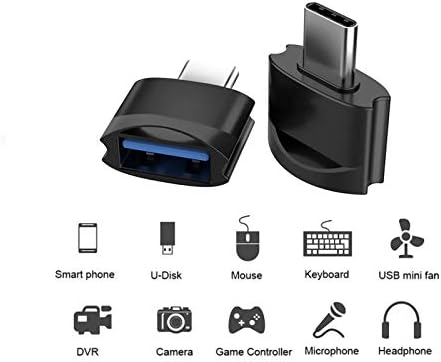 USB Адаптер C за свързване към USB конектора (2 опаковки), съвместим с Samsung Galaxy A8 Star за OTG със зарядно