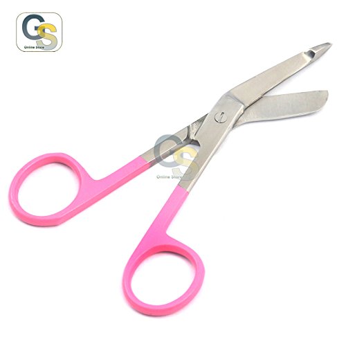 Ножици за медицински сестри G. S 1 Lister Bandage - 4 Цветни химикалки 1/2 (розови)