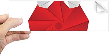 DIYthinker Абстрактно Коледна Украса От Оригами Модел Правоъгълник Стикер Върху Бронята На Стикер На Прозореца