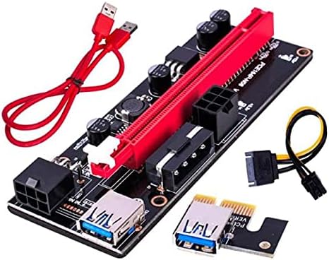 Конектори PCI-E Pcie Странично 009 Express 1X To16x Удължител PCI E USB Странично 009S GPU Двойна Карта на адаптера