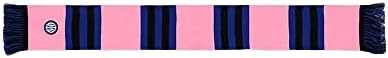 Шал Inter Tubular с Нови Шарени логото, Унисекс, за Възрастни, Модел в розово/черно/сини райета, Един Размер
