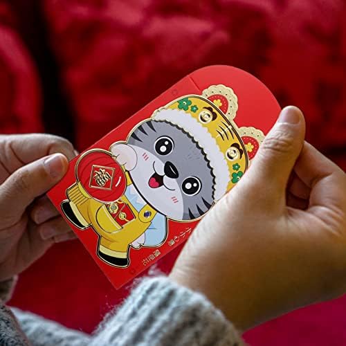 Китайските Парични Червени Пликове, Пакети: 36шт Честит празника на Хонг Бао Парични Пликове 2022 Тигър Нова