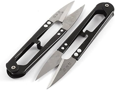 Aexit Метални Шевни Ръчни Инструменти-Ножици За Нарязване на Конци-Ножици за Прежди Ножиците и Машата 2 елемента