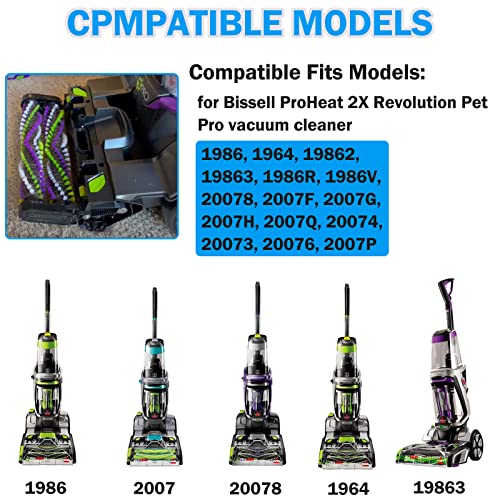 Подмяна на 3 Опаковки вакуумни колани за прахосмукачка Bissell ProHeat 2X Revolution Пет Pro, Колани за прахосмукачка