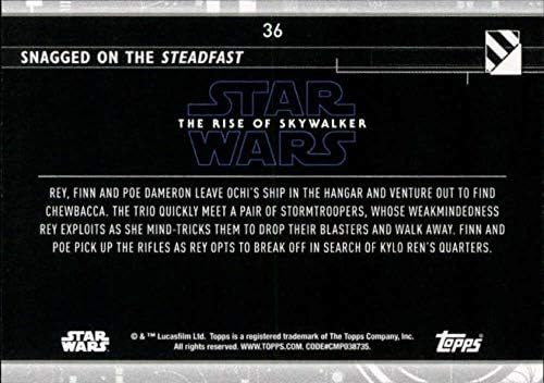 2020 Topps Star Wars The Rise of Skywalker Series 2 Лилаво 36 Попадна на търговската карта Steadfast