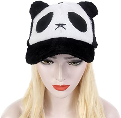 SDFGH топла Зимна дамска шапка за коса One Panda Шапка, Перука дълга къдрава 613 Златна перука, шапка One стилна
