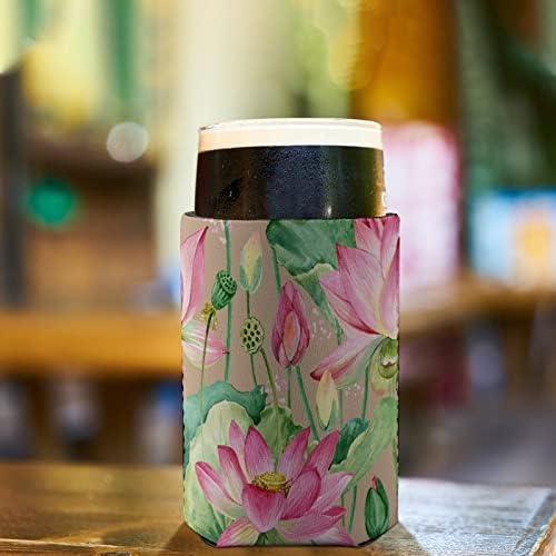 Акварелни Цветове на Лотос Многократна употреба поставки за чаши за Кафе С Лед, Изолиран поставка за Чаши с
