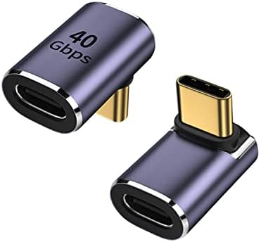 Xsusmdom [2] 90-Градусов Правоъгълен USB адаптер-C за свързване към USB-C за свързване към USB-C, Удължител