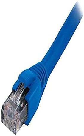 Интегриран кабел 50' основа cat6a Екраниран кабел за Свързване на синьото (основа cat6a-50BLU)