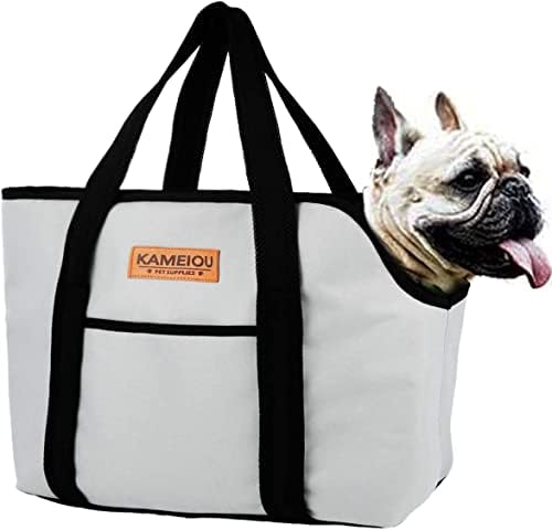KAMEIOU Чанта-переноска за домашни кучета, Чанта-тоут за средни Кучета, Пътни Меки Странични Носене на чанти