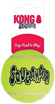 Топки КОНГ - Squeakair® Balls - Играчка за кучета, топки за Тенис на Премиум-клас с трудности, Нежна към зъбите