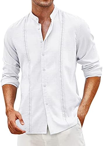 YangqiGY Ризи с къс ръкав за Мъже, Риза с копчета, Мъжки Плажни Ризи за Мъже, Обикновена Ежедневни Къси Ризи