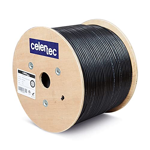 Ethernet кабел celertec основа cat6a, 500 метра, на 23AWG От плътен мед, Неекранирана усукана двойка кабели